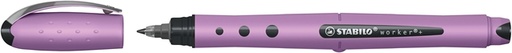 [1469662] Rollerpen STABILO Worker+ Wildflower medium grijsviolet