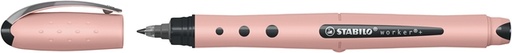 [1469665] Roller STABILO Worker+ Wildflower Medium rose pivoine