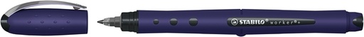 [1469667] Rollerpen STABILO worker+ Wildflower medium Pruisisch blauw
