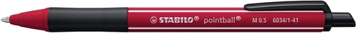 [1469672] Balpen STABILO pointball Wildflower medium bordeaux
