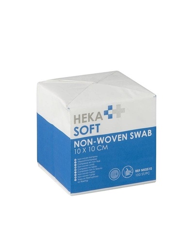 [1469643] Non-woven kompres Hekasoft 10x10cm niet steriel