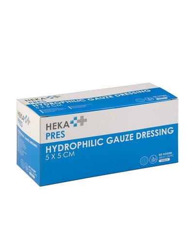 [1469646] Hydrofiel gaaskompres Hekapres 5x5cm steriel