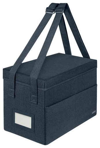[1465916] Opbergtas Leitz gestofferd met deksel compact grijs