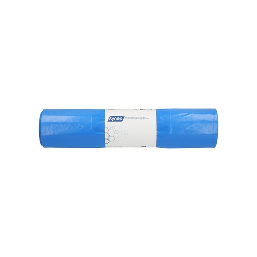 [1468747] Sac poubelle Hynex 65/25x135cm LDPE recyclé T80 240L bleu rouleau 10 pièces