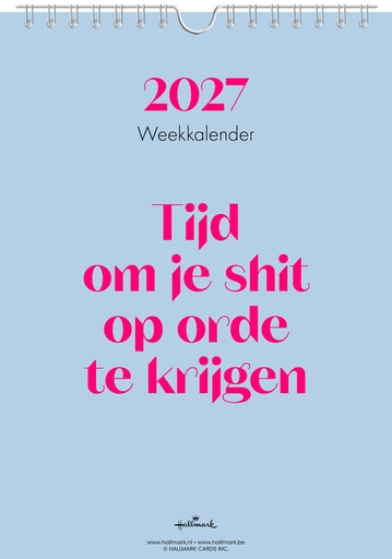[1467032] Calendrier hebdomadaire 2027 &C 165x230mm NL
