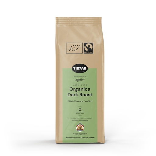 [1469046] Koffie Tiktak organica dark roast bonen 1000 gram
