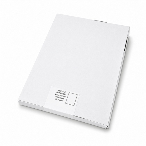 [1469048] Etiquette Rillprint 210x297mm recyclé blanc 50 pièces