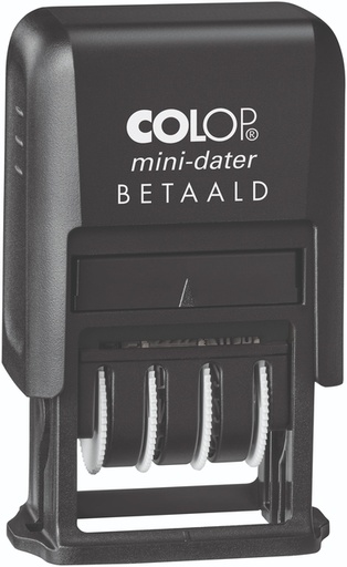 [1469654] Woord-datumstempel Colop Printer Mini S 160/L betaald zwart