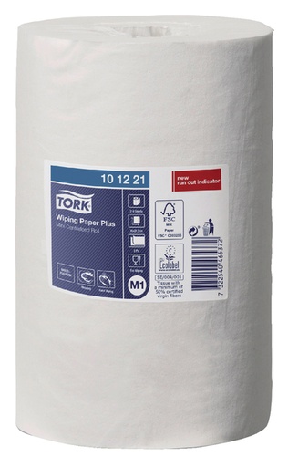 [892119] Papier d'essuyage Tork M1 Plus Advanced 101221 2 épaisseurs 75m blanc