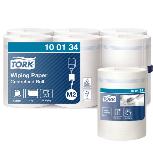 [892021] Papier d'essuyage Tork M2 Advanced 100134 1 épaisseur 275m blanc
