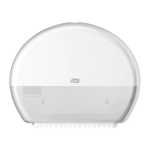 [892070] Toiletpapierdispenser Tork T2 Elevation jumbo klein wit 555000
