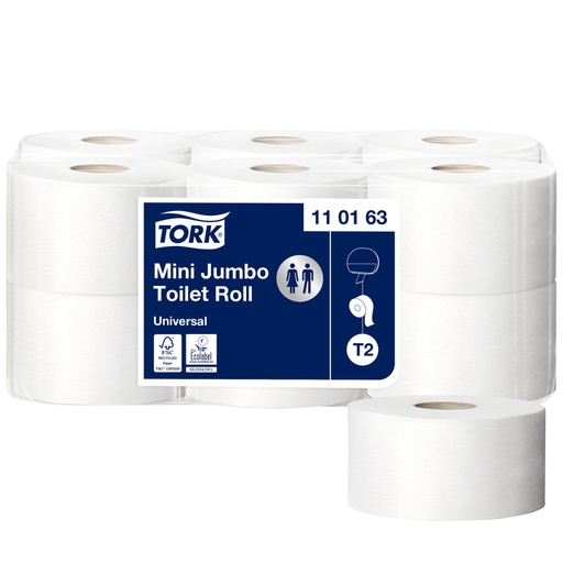 [892055] Papier toilette Tork T2 110163 Universal 1 ép blanc 240m