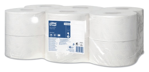 [892167] Toiletpapier Tork Mini Jumbo T2 advanced 2-laags 12 rollen wit 120280