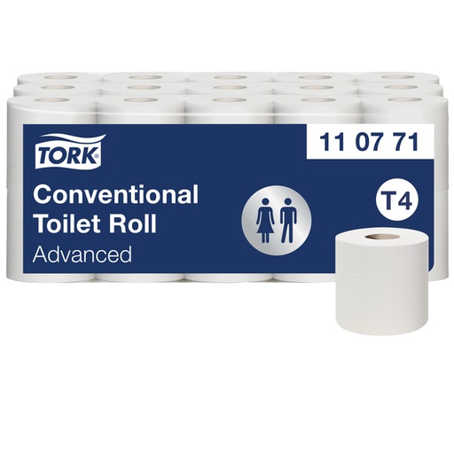 [892165] Toiletpapier Tork T4 Advanced 2-laags 400 vel wit 110771