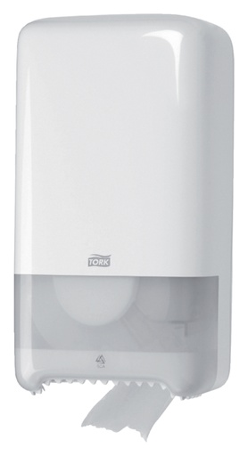 [892060] Distributeur papier toilette Tork T6 Elevation Twin Medium 557500 blanc