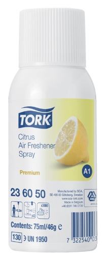 [890320] Aérosol désodorisant Tork A1 236050 spray Citron 75ml