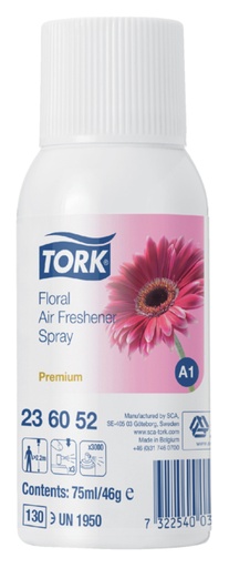 [890322] Aérosol désodorisant Tork A1 236052 spray Floral 75ml