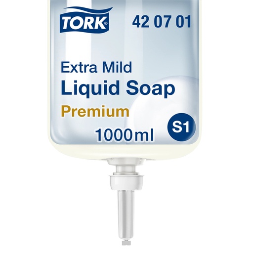 [892019] Savon mains Tork S1 Premium 420701 liquide peau sensible 1000ml