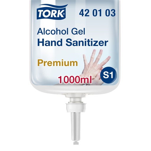 [892160] Gel hydroalcoolique mainTork S1 Premium 420103 non parfumé 1000ml
