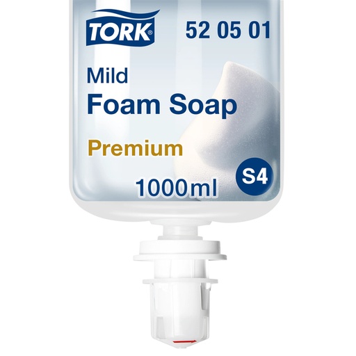 [892023] Handzeep Tork S4 Premium schuim 1000ml mild 520501