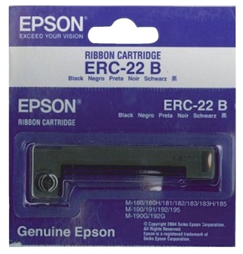 [404923] Ruban Epson S015204 pour ERC22 nylon noir