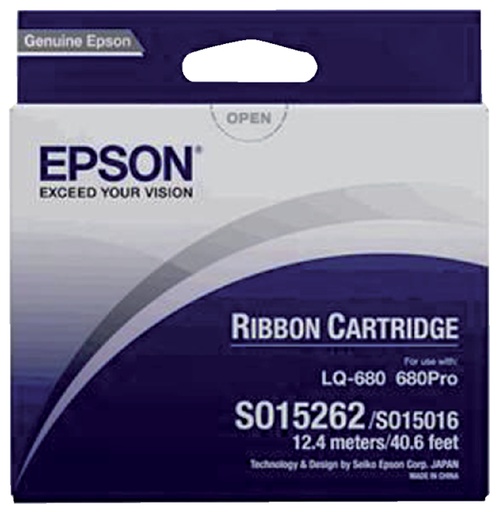 [404951] Ruban Epson S015262 pour LQ-670 nylon noir