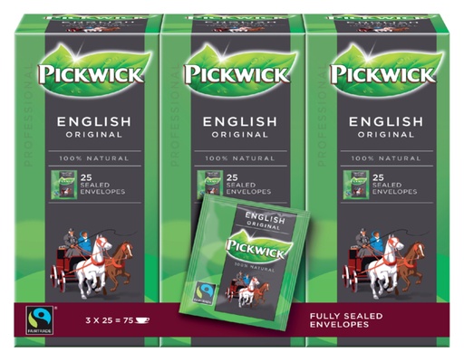 [890376] Thé Pickwick Fair Trade anglais 25x 2g