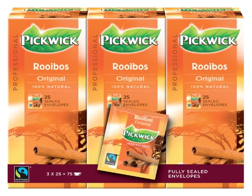 [890380] Thé Pickwick Fair Trade rooibos 25x 1,5g