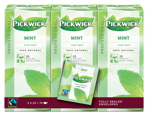 [890395] Thé Pickwick Fair Trade menthe 25x 1,5g