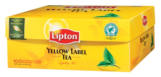 [890012] Lipton Yellow Label sans enveloppe 100x 1,5g