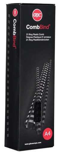 [536062] Bindrug GBC 8mm 21rings A4 rood 100 stuks