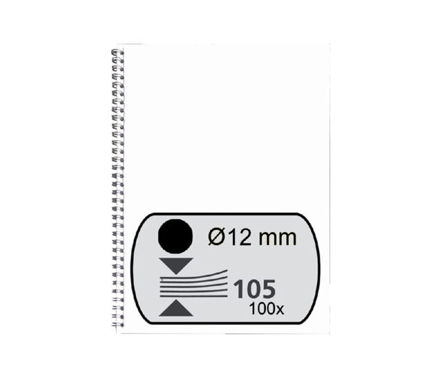 Draadrug Fellowes 12mm 34-rings A4 zwart 100 stuks