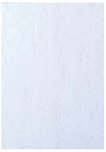 [535960] Voorblad GBC A4 lederlook wit 100 stuks