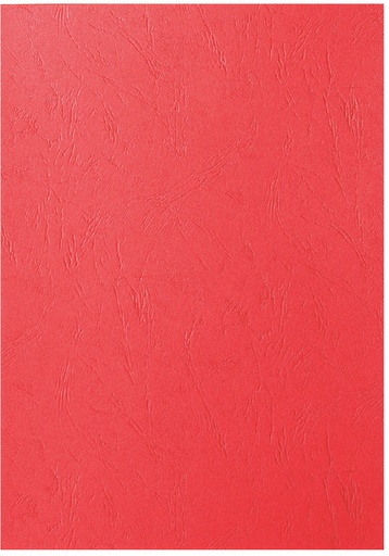 [535962] Couverture GBC A4 similicuir rouge 100 pièces