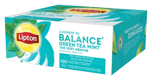 [890016] Thé vert menthe Lipton Balance Green Tea Mint 100x 1,5g