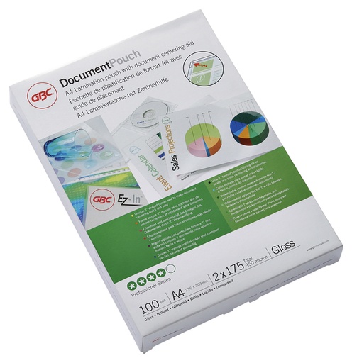 [535413] Pochette de plastification GBC A4 2x175 microns 100 pièces