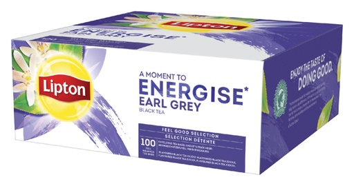 [899981] Thé Lipton Energise Earl Grey 100x 1,5g