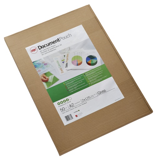 [535364] Pochette de plastification GBC A2 2x125 microns 50 pièces