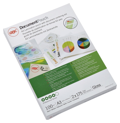 [535423] Lamineerhoes GBC A3 2x175micron 100 stuks
