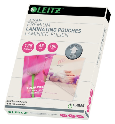 [535638] Lamineerhoes Leitz iLAM A5 2x125micron 100 stuks