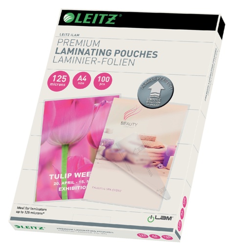 [535630] Pochette de plastification Leitz iLAM A4 2x125 micron 100 pièces