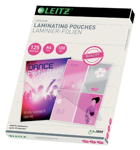 [535143] Lamineerhoes Leitz iLAM A4 2x125micron EVA 100 stuks