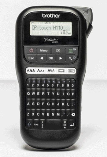 [930353] Imprimante d''étiquettes Brother P-touch TZ-e PR-H110 portable qwerty 12mm noir