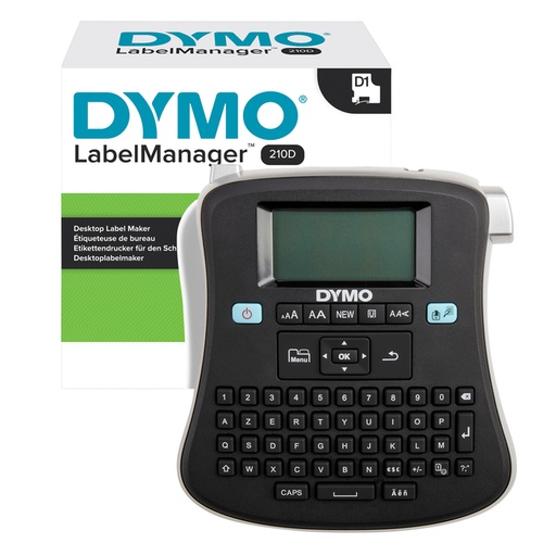 [930374] Etiqueteuse Dymo LabelManager 210D+ portable azerty 12mm noir