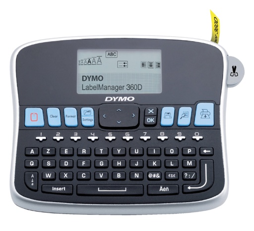 [930128] Etiqueteuse Dymo LabelManager 360D portable azerty 19mm noir