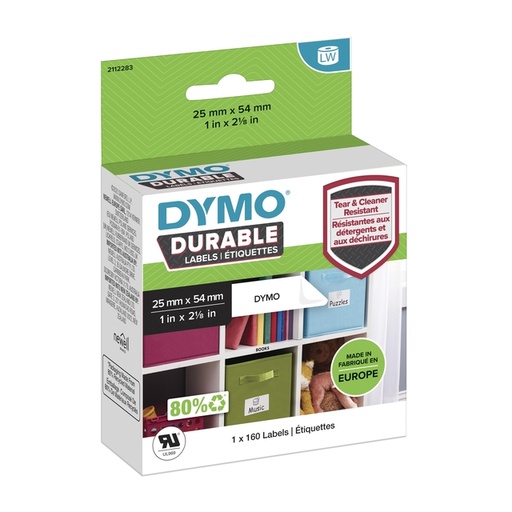 [817585] Etiket Dymo LabelWriter industrieel 25x54mm 1 rol á 160 stuks wit