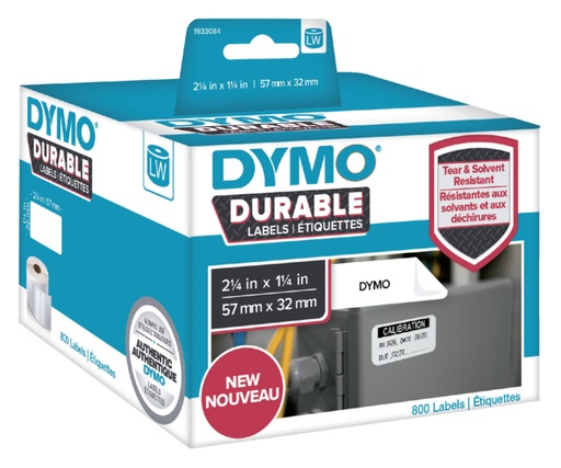 [817578] Etiket Dymo LabelWriter industrieel 32x57mm 1 rol á 800 stuks wit