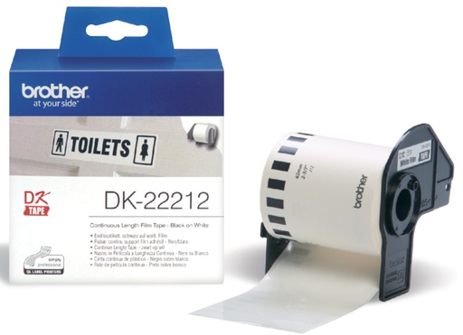 [930507] Etiket Brother DK-22212 doorlopend 62mm 1 rol á 15m wit