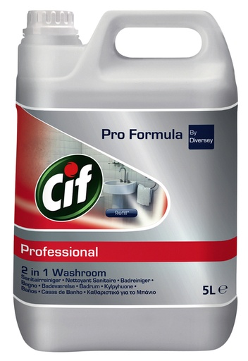 [891653] Nettoyant sanitaires CIF Professional 2-en-1 5L