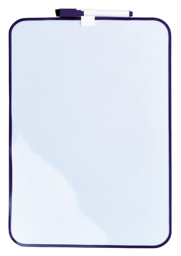 [949027] Ardoise magnétique Desq 24x34cm + marqueur profil violet
